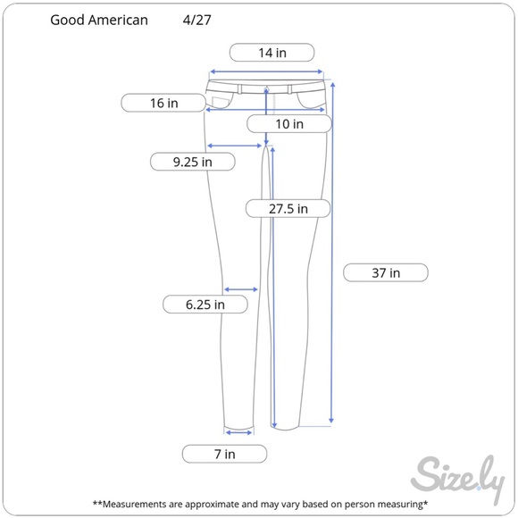GOOD AMERICAN Good High Waist Straight Ankle Jeans Distressed Raw Hem Size 4/27 - Picture 11 of 11